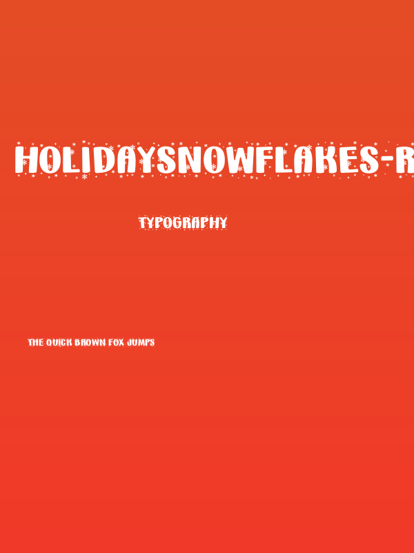 HolidaySnowflakes-Regular Poster