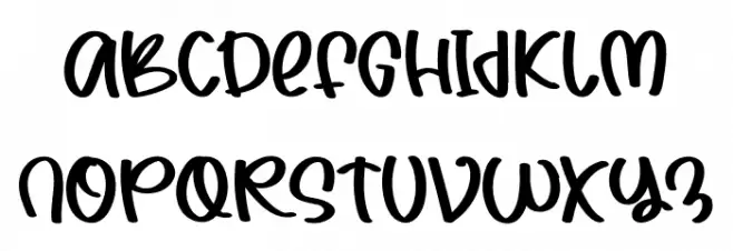 HolidayStoryRegular Schriftart Groß