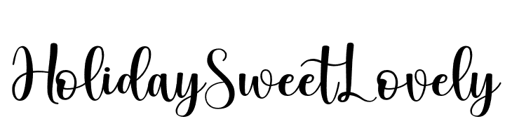 HolidaySweetLovely  नि: शुल्क फ़ॉन्ट्स डाउनलोड