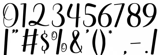 HolidaySweetLovely Font OTHER CHARS