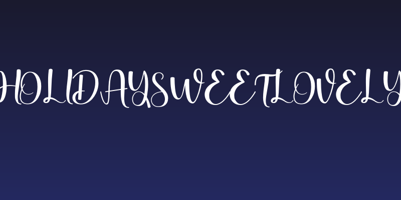 HolidaySweetLovely Social Header