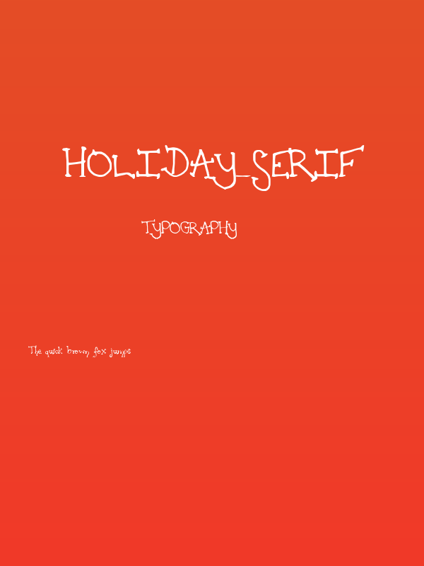 Holiday_Serif Poster