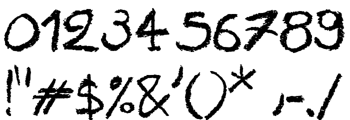 Holidays Homework Font OTHER CHARS