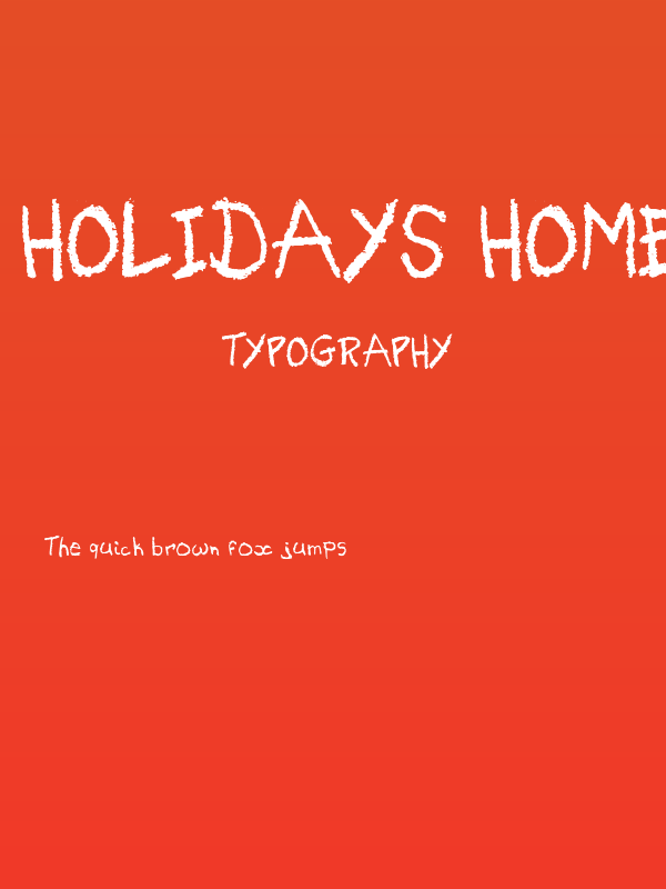 Holidays Homework Poster