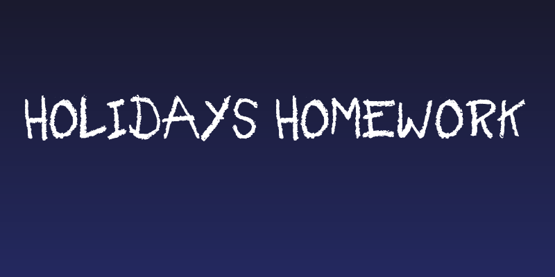 Holidays Homework Social Header