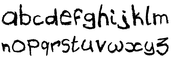 Holidays Homework Font LOWERCASE