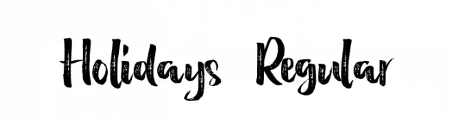 Holidays  Regular  baixar fontes gratis