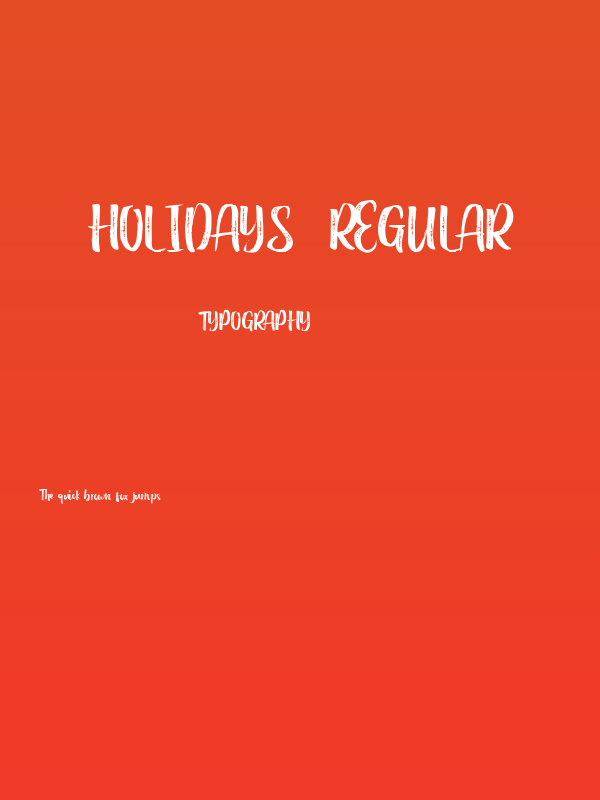 Holidays  Regular Poster