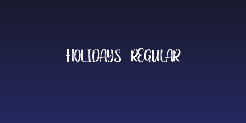 Holidays  Regular Social Header