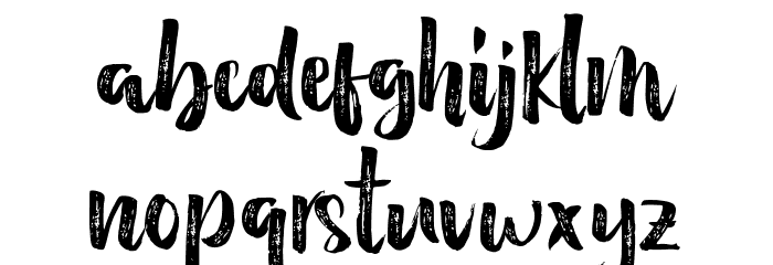 Holidays Regular Font LOWERCASE