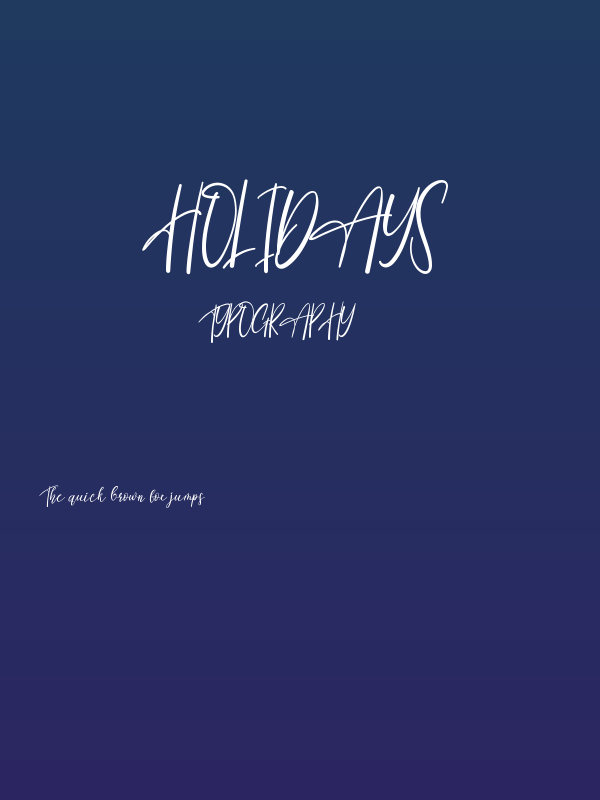 Holidays Poster