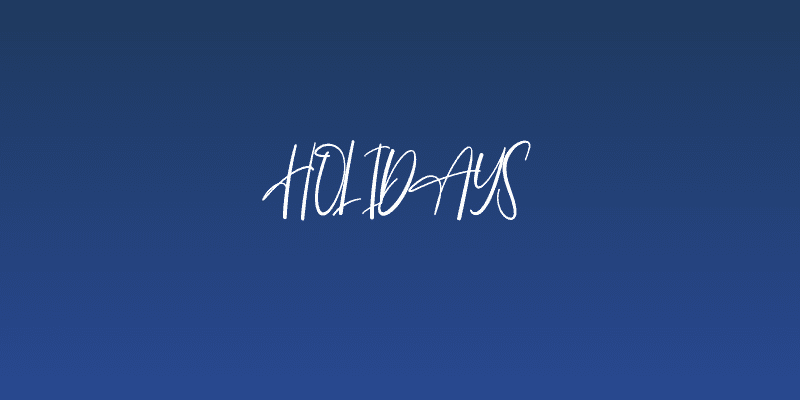 Holidays Social Header