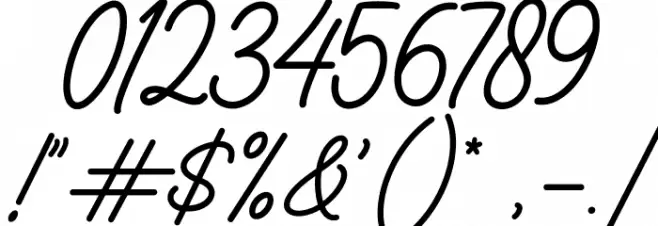 Holidream Font OTHER CHARS