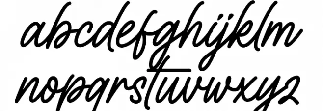 Holidream फ़ॉन्ट लोअरकेस