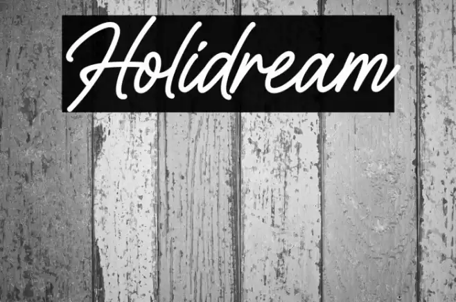 Holidream Font examples