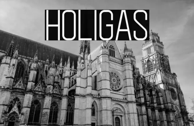 Holigas Шрифта examples