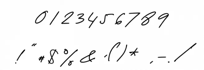 Holimount Font OTHER CHARS