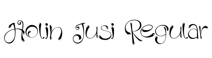 Holin Jusi Regular  免费字体下载