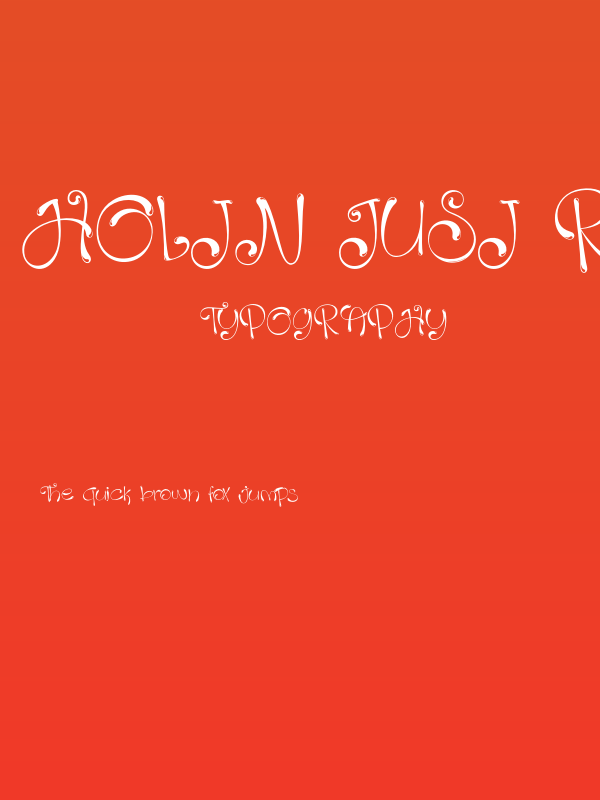 Holin Jusi Regular Poster