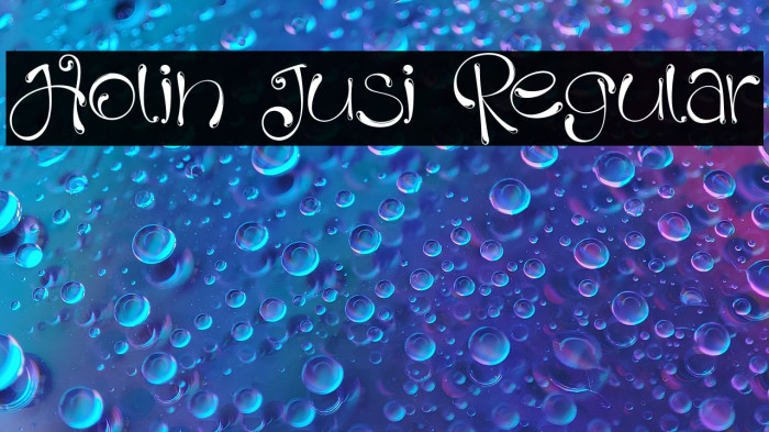 Holin Jusi Regular Example 3