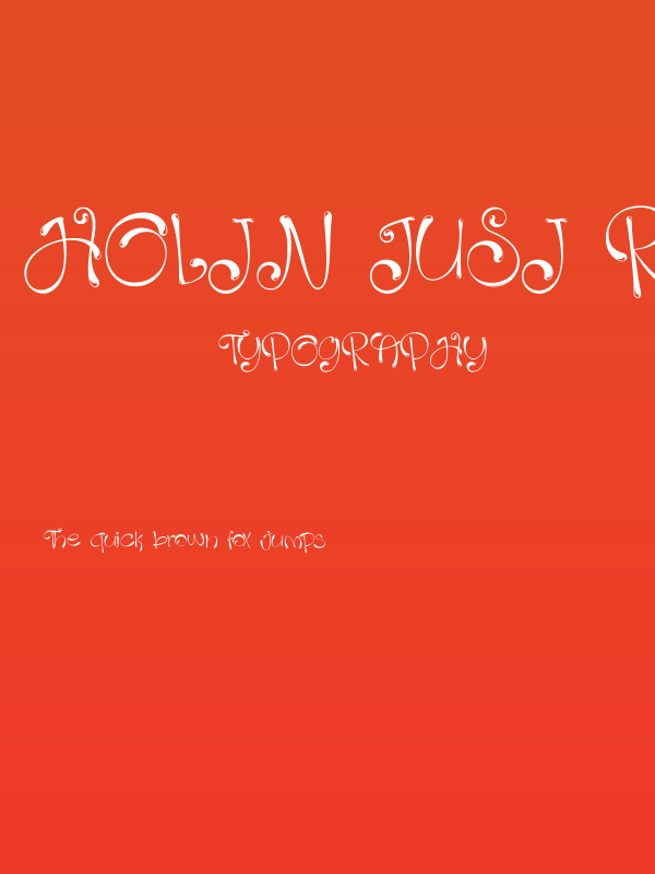 Holin Jusi Regular Poster