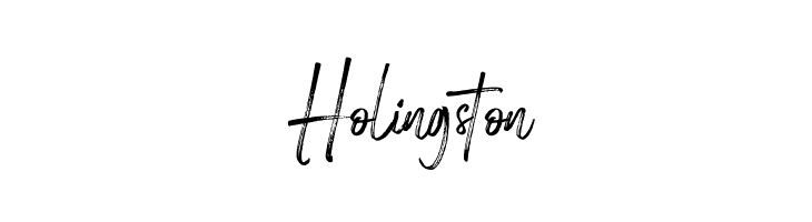 Holingston  フリーフォントのダウンロード