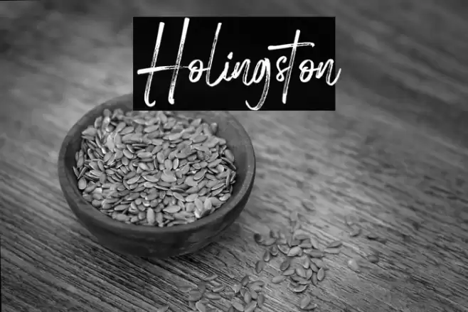 Holingston Font examples