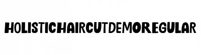 Holistic Haircut DEMO Regular  les polices de caractères gratuit tlcharger