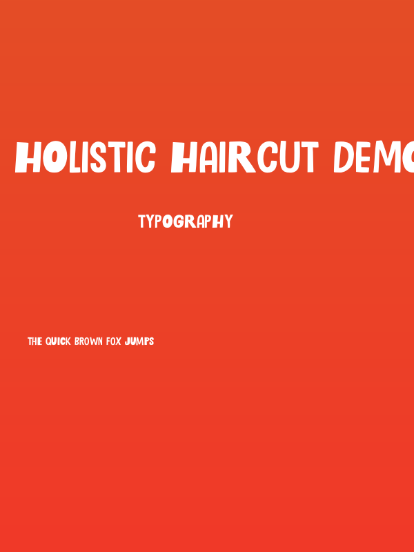 Holistic Haircut DEMO Regular Poster