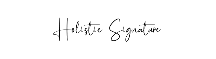 Holistic Signature  Frei Schriftart Herunterladen