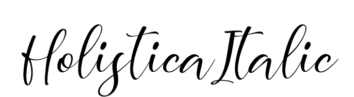 Holistica Italic  font caratteri gratis