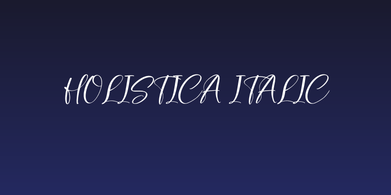 Holistica Italic Social Header