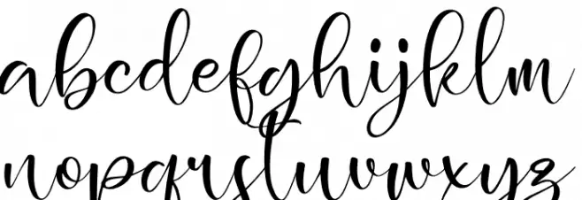 Holistica Schriftart Kleinbuchstaben