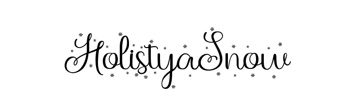 Holistya Snow  フリーフォントのダウンロード