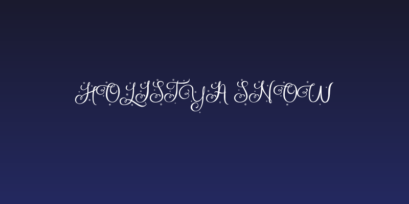 Holistya Snow Social Header