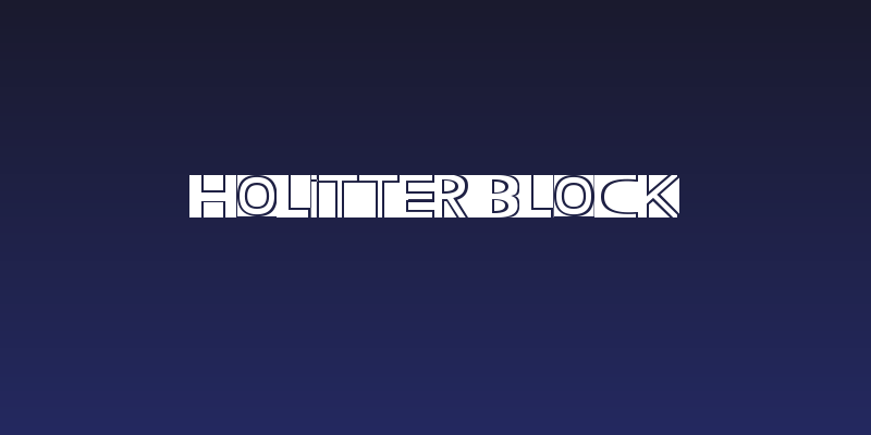 Holitter Block Social Header