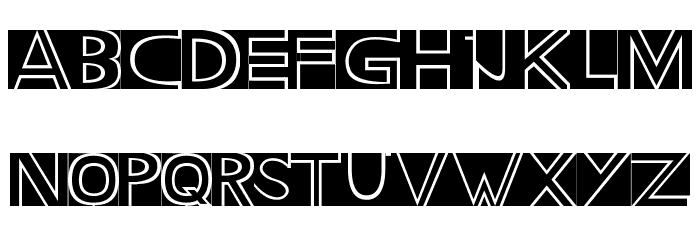 Holitter Block Font LOWERCASE