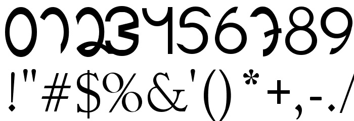 Holitter Cicle Font OTHER CHARS