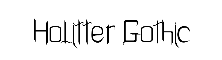 Holitter Gothic Font