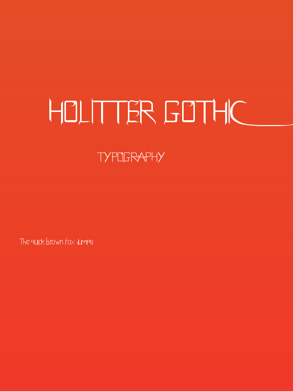 Holitter Gothic Poster