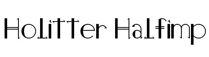 Holitter Halfimp  Frei Schriftart Herunterladen