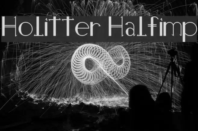 Holitter Halfimp Font examples