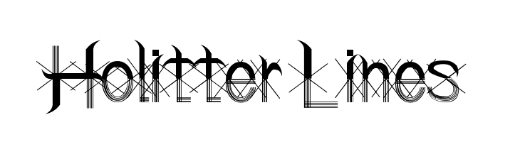 Holitter Lines Font