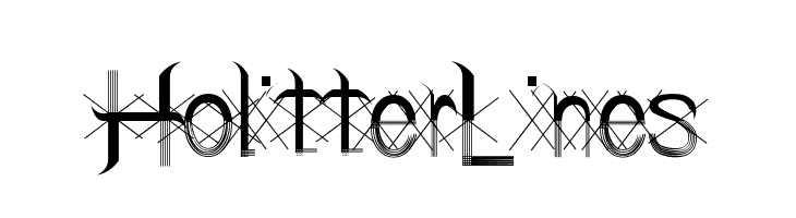 Holitter Lines  Скачать бесплатные шрифты