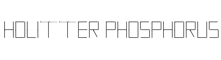 Holitter Phosphorus  font caratteri gratis