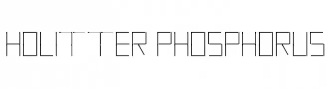 Holitter Phosphorus  フリーフォントのダウンロード
