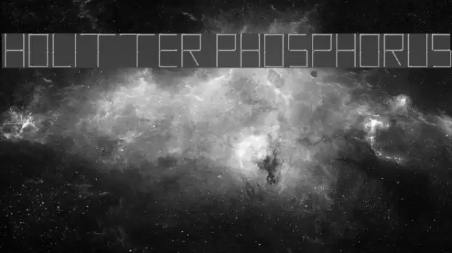 Holitter Phosphorus Font examples
