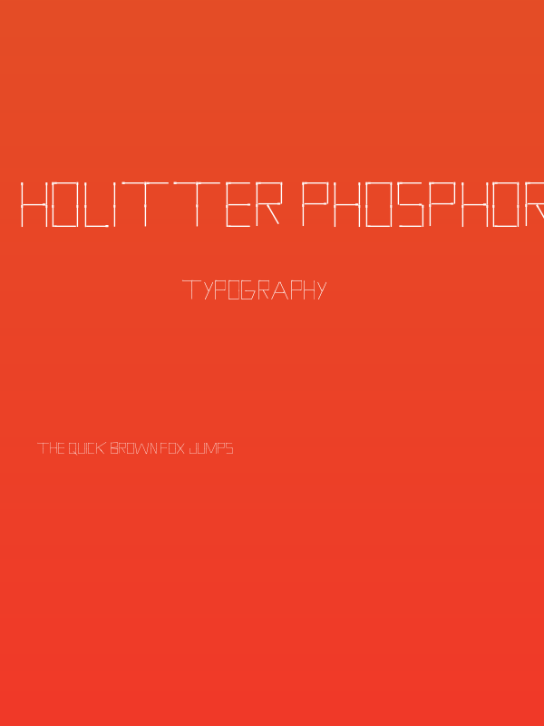 Holitter Phosphorus Poster