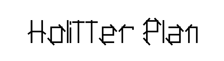 Holitter Plan  免费字体下载