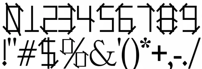 Holitter Plan Font OTHER CHARS